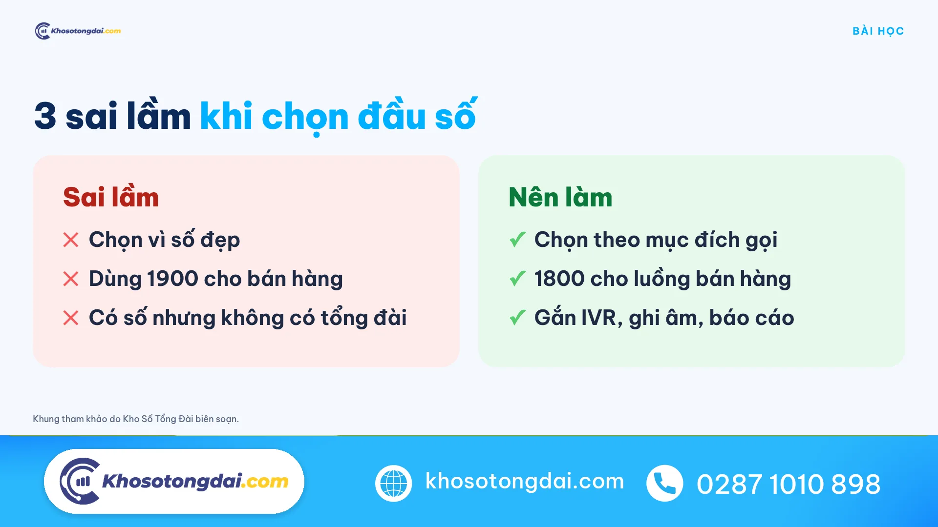 3 sai lầm khi chọn đầu số hotline và việc nên làm