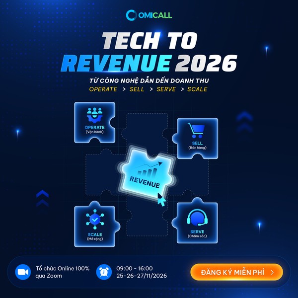 Tech to Revenue 2026 – diễn đàn B2B trực tuyến 25–27/11/2026